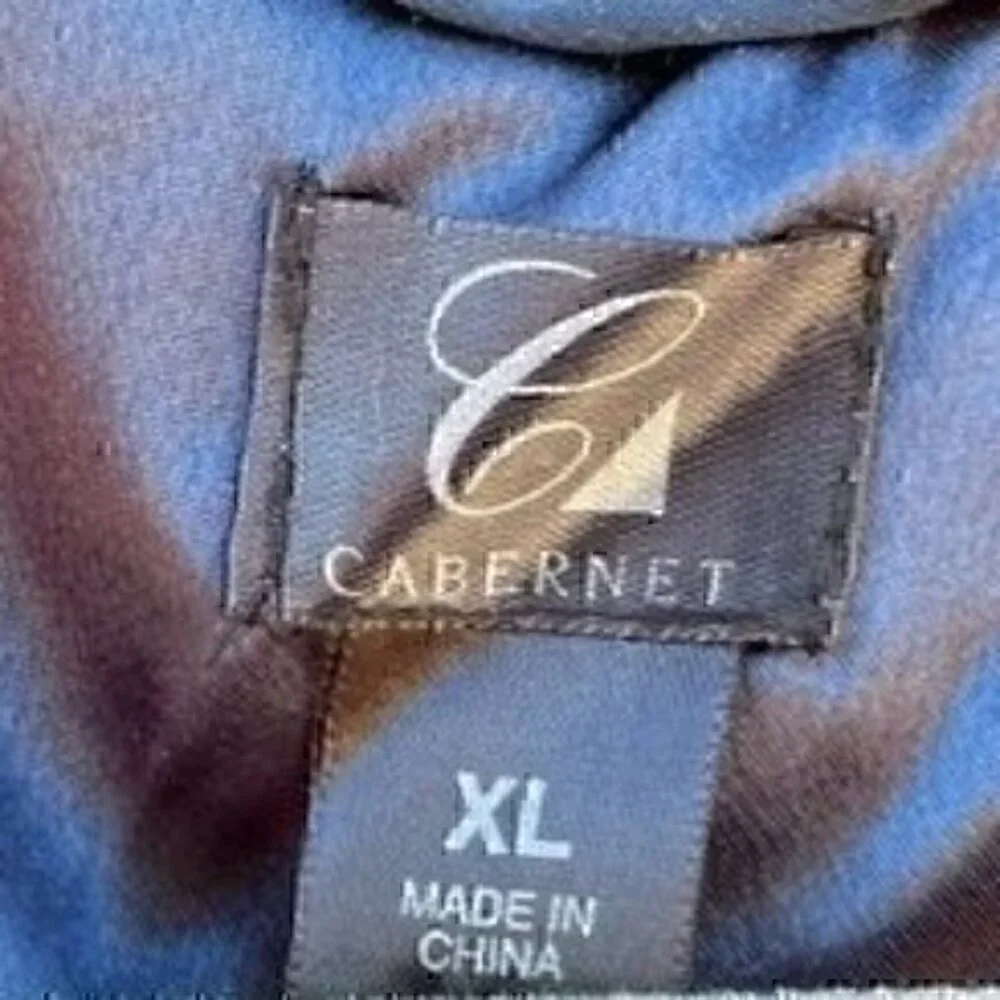 Cabernet sleeveless gown bed jacket L XL Blue